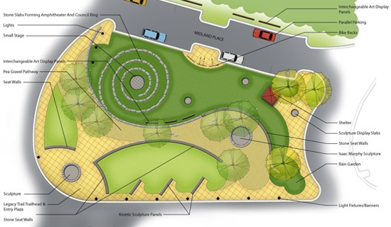 Isaac Murphy Memorial Art Garden- COMPLETED