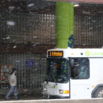 snowy lextran transit center
